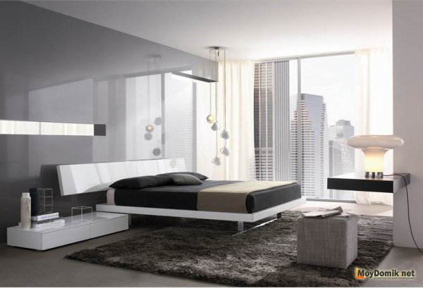 Современный интерьер для спальни в квартире