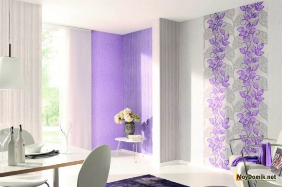 Сочетание обоев на стенах с неровностями Сочетание обоев на стенах с неровностями