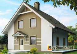 Простая двускатная крыша - симметричная