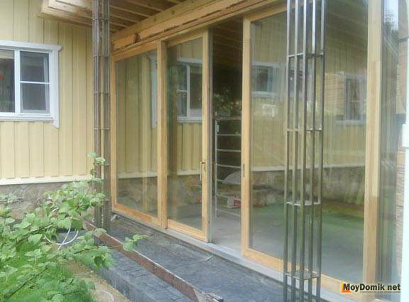 Раздвижные двери для веранды