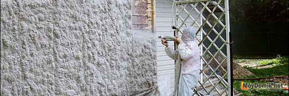 напыление эковаты