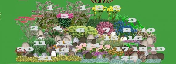 Схема плоского рокария