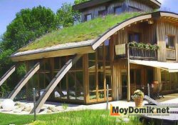 Кровля мансардной крыши дерном