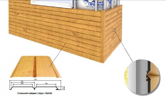 Монтаж металлосайдинга под брус