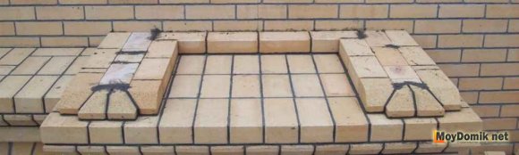 Порядовка барбекю - первый ряд топки