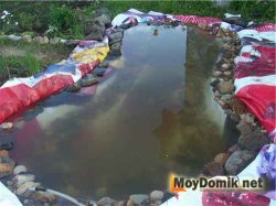 Рекламный баннер для пруда (водоема)