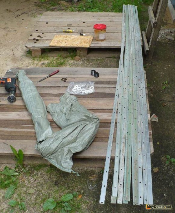 Прижимные планки для поликарбоната