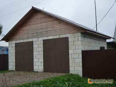 Проекты гаражей из пеноблоков – планируем дом для автомобиля