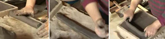 Формирование (лепка) румпы изразца