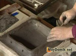 Изготовление отверстий для крепления изразца