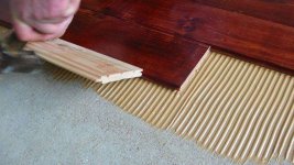 Монтаж паркета на клей Монтаж паркета на клей