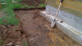 Выемка грунта под отмостку