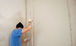 Демонтаж маяков для штукатурки