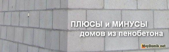 Плюсы и минусы домов из пенобетона