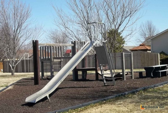 Детская металлическая горка своими руками