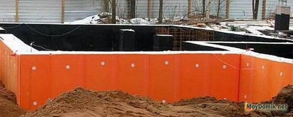 Утепление фундамента дома снаружи своими руками