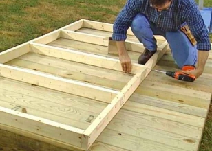 Строительство пола для детского домика