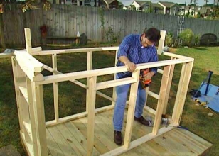 Устройство каркаса детского домика