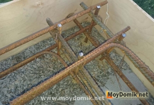 Армопояс на арболите (опалубка)