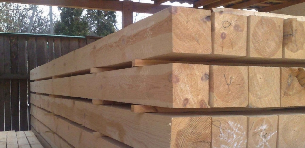 Сухой профилированный брус естественной сушки