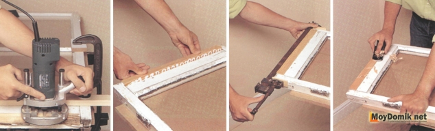 Ремонт деревянных окон - замена части рамы