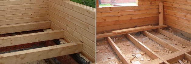 Врубка лаг пола