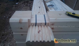 Утепление стыков из клееного бруса