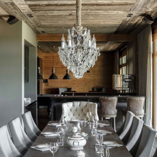 Деревянные перегородки в интерьере бревенчатого дома