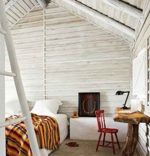 Интерьер спальни в стиле Кантри Интерьер спальни в стиле Кантри